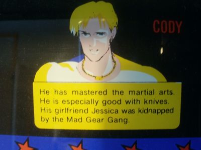 Final Fight control panel