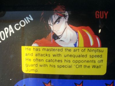 Final Fight control panel