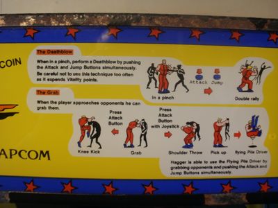 Final Fight control panel