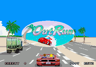 Outrun arcade game