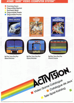 Activision Video Games Catalogue 1