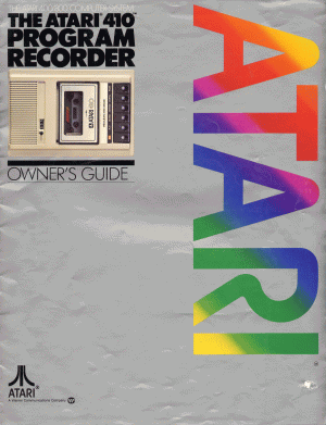 Atari 400 program recorder manual