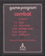 Combat-Atari 2600 label B