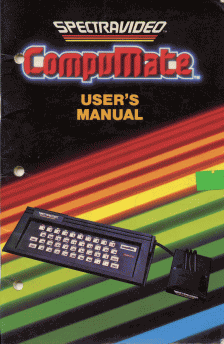 Spectravideo compumate manual