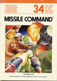 Missile Command-Atari 2600 manual