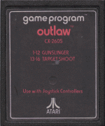 Outlaw-Atari 2600 label A