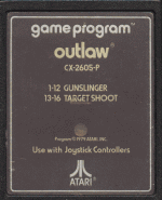 Outlaw-Atari 2600 label B