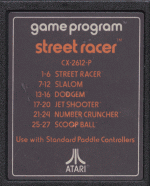 Street Racer-Atari 2600