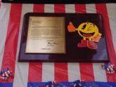 Some Pacman related items provided by Billy Mitchell-Classic Gaming Expo 2005 in London