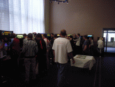 Scene from the top floor (pinballs and arcade cabs)-Classic Gaming Expo 2005 in London