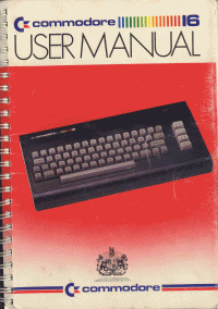 Commodore 16 User manual
