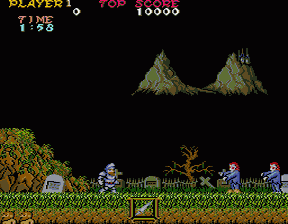 Ghosts`n Goblins arcade game