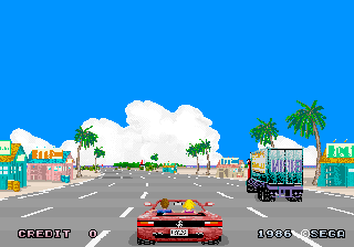 Outrun arcade game