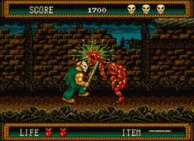 Splatter House 2-sega-megadrive/Genesis