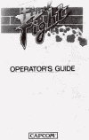 arcade Final Fight-operator`s guide