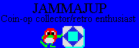 Jammajup Coin-op Collector blue black banner