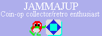 Jammajup Coin-op Collector lilac and white banner