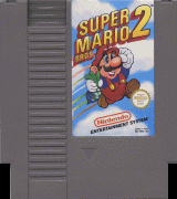 super mario bros 2 -NES in sleeve with book