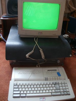 AMSTRAD CPC 464 Plus,without the cartridge plugged in