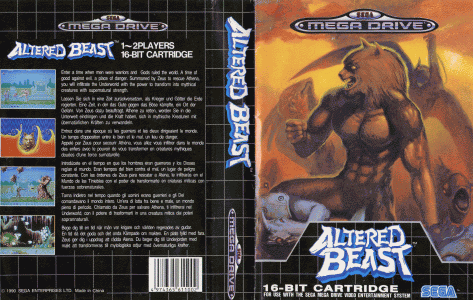 altered beast box inlay-Megadrive